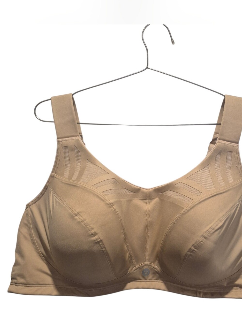 Livi Max Support Underwire Sports Bra Size 48DDD Lane Bryant Beige Tan Nude